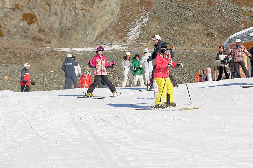 Wolli-Park. Ski training. near Zermatt. .