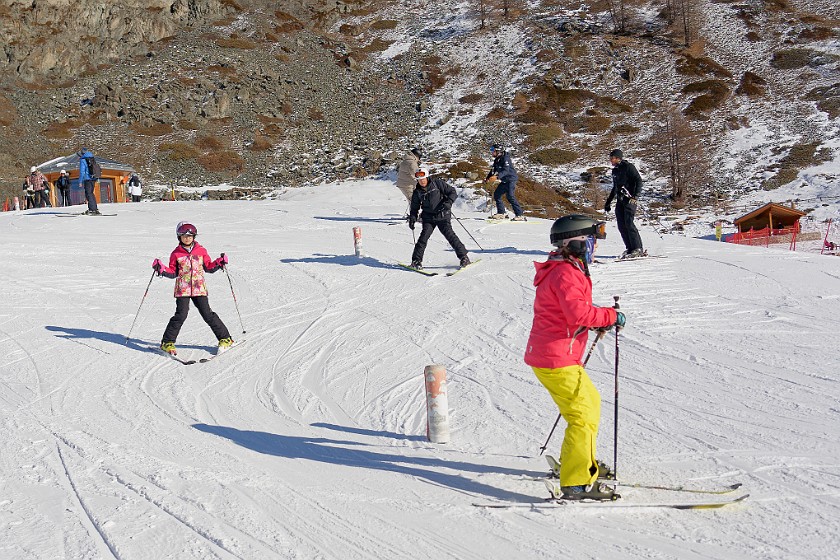 Wolli-Park. Ski training. near Zermatt. .