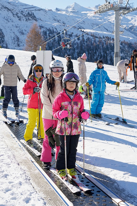 Wolli-Park. Ski training. near Zermatt. .