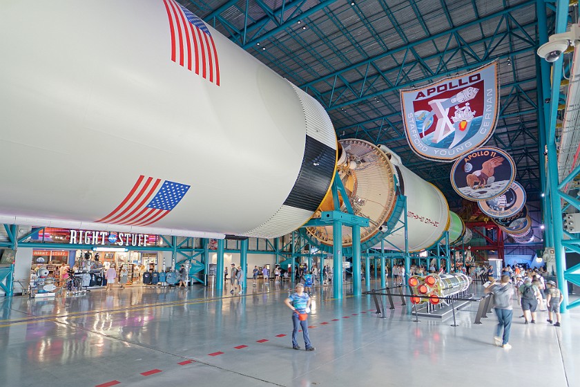 Kennedy Space Center. Saturn V rocket. Merritt Island. .