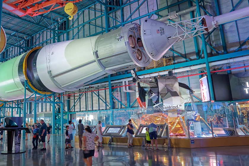 Kennedy Space Center. Saturn V rocket. Merritt Island. .